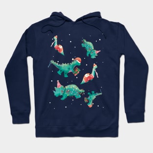 Dino Xmas Party Time Hoodie